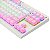 TECLADO MECÂNICO GAMER DARK AVENGER RAINBOW BRANCO COM ROSA SWITCH ABNT2 - Imagem 8