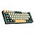 TECLADO GAMER REDRAGON LAKSHMI LARANJA+CINZA+ PRETO COM SWITCH MARROM - Imagem 3