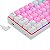 TECLADO MECÂNICO KEYBOARD REDRAGON DRAGONBORN ROSA E BRANCO RGB - Imagem 5