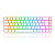 TECLADO MECÂNICO GAMER CASTOR RGB BRANCO SWITCH ABNT2 - Imagem 1