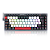 Teclado mecânico Redragon Magic-Wand Mini Pro Branco, Vermelho e Preto, Switch Brown - Imagem 1