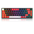 Teclado mecânico RGB Sem Fio Redragon Castor Pro Preto, vermelho e branco - Imagem 1