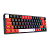 Teclado mecânico RGB Sem Fio Redragon Castor Pro Preto, vermelho e branco - Imagem 2