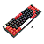 Teclado mecânico RGB Sem Fio Redragon Castor Pro Preto, vermelho e branco - Imagem 5