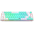 Teclado Sem Fio Redragon Castor Pro Branco com Menta RGB Mecânico 65% com Switch Gentle Mine - Imagem 4