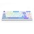 Teclado Mecânico Gamer Sem Fio Redragon Gloria Pro RGB Compacto Branco e Azul - Imagem 3