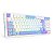Teclado Mecânico Gamer Sem Fio Redragon Gloria Pro RGB Compacto Branco e Azul - Imagem 6