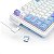 Teclado Mecânico Gamer Sem Fio Redragon Gloria Pro RGB Compacto Branco e Azul - Imagem 8