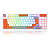 TECLADO MECANICO GAMER GLORIA RGB BRANCO E VERMELHO SWITCH DUST-PROOF RED - Imagem 1