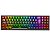 Teclado Sem Fio Redragon Pollux Pro Clear Black RGB Mecânico 78 Teclas Crystal - Imagem 1