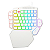 TECLADO MECANICO GAMER DITIX RGB BRANCO SWITCH AZUL - Imagem 1