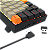 Teclado Gamer Redragon Draconic Pro RGB 60% Cinza Laranja e Preto – Wireless, ABNT2, Switch Marro - Imagem 4