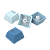 Kit de Keycaps Redragon Degradê Azul ABNT2 106 Teclas ABS Doubleshot A134 PT - Imagem 7