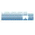 Kit de Keycaps Redragon Degradê Azul ABNT2 106 Teclas ABS Doubleshot A134 PT - Imagem 1