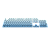 Kit de Keycaps Redragon Degradê Azul ABNT2 106 Teclas ABS Doubleshot A134 PT - Imagem 2