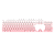 Kit de Keycaps Redragon Degradê Branco e Rosa ABNT2 106 Teclas ABS Doubleshot A139 PT - Imagem 1