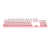 Kit de Keycaps Redragon Degradê Branco e Rosa ABNT2 106 Teclas ABS Doubleshot A139 PT - Imagem 4