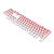 Kit de Keycaps Redragon Degradê Branco e Rosa ABNT2 106 Teclas ABS Doubleshot A139 PT - Imagem 5