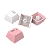 Kit de Keycaps Redragon Degradê Branco e Rosa ABNT2 106 Teclas ABS Doubleshot A139 PT - Imagem 8