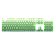 Kit de Keycaps Redragon Degradê Verde ABNT2 106 Teclas ABS Doubleshot A140 PT - Imagem 1