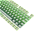 Kit de Keycaps Redragon Degradê Verde ABNT2 106 Teclas ABS Doubleshot A140 PT - Imagem 6