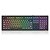 Teclado Gamer Redragon Crux Iluminação Rainbow Preto e Cinza Full Size K518R-WL-GB - Imagem 1