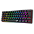 Teclado Mecânico Gamer Redragon Jax 60% – Switch Marrom, Iluminação Rainbow, USB-C, ABNT2 – K613-KB (PT-BROWN) - Imagem 3