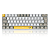 [SE] TECLADO MECÂNICO REDRAGON LAKSHMI 60% ABNT2 – AMARELO, BRANCO E CINZA (SWITCH MARROM) - Imagem 1