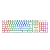 [SE] Teclado Óptico Redragon Surara Pro RGB Branco K582RGB-PRO COM FIO - Imagem 1