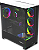 Gabinete Gamer Redragon Darkline CA-621 Preto ARGB Mid Tower Triplo Vidro Temperado USB-C - Imagem 4