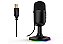 Microfone Gamer Redragon Pulsar GM303 RGB USB Condensador Omnidirecional com Cancelamento de Ruído Preto - Imagem 3