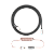 Cabo para Teclado Enrolado Aviator Akko Black and Pink USB-A e USB-C - Imagem 1