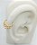 Brinco Piercing de Furo Folhas - Imagem 1