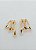 Brinco Ear Hook 3 Fios Cravejado Martelado - Imagem 2