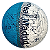 Bola de Futsal Real Madrid Azul com Branco Original e Licenciada - Imagem 1