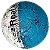 Bola de Futsal Real Madrid Azul com Branco Original e Licenciada - Imagem 3
