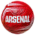 Bola Futebol Arsenal Vermelha Nº 5  Original e Licenciada - Imagem 1