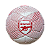 Bola de Futsal  Vermelha e Branca do Arsenal Original e Licenciada - Imagem 3