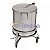 Lixeira Aco Inox 80 Litros Com Roda Cod 1552 - Imeca - Imagem 1