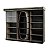 Adega Com Barril e Colmeia Prateleiras Para Bebidas Finas 2150x2720x550 Ref 700 Cristal Aço - Imagem 1