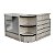 Balcao Vitrine Com 2 Prateleiras 1110x1000x500 Ref 811 Cristal Aço - Imagem 2