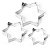 Kit 3 Peças Molde em Inox Cookie Estrela MC14150 - Gourmet Mix - Imagem 2