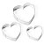Kit 3 Peças Molde em Inox Cookie Coração MC14145 - Gourmet Mix - Imagem 4