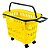 CESTA 30L COM RODINHAS D-300 - DELLAPLAST - Imagem 6