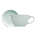 Xícara 80ml Oval com pires branca - Germer - Imagem 1