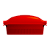 Roaster Vermelho – com tampa 3.000ml - Germer - Imagem 2