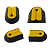 Abridor para Sache Katchup com Fixador Dupla Face Preto com Amarelo - Khort - Imagem 3
