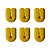 Abridor Para Sache Katchup Com Fixador Dupla Face Kit C/ 06 Amarelo - Khort - Imagem 1