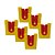 Abridor para Sache Katchup Triangulo de Mesa Kit C/ 06 Amarelo com Vermelho - Khort - Imagem 2