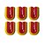 Abridor para Sache Katchup com Fixador Dupla Face Kit C/ 06 Amarelo com Vermelho - Khort - Imagem 1